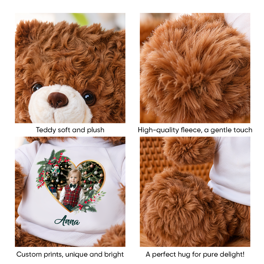 Merry Christmas - Teddy Bear With Personalized Photo Shirt a779bc56-fd6f-40c6-8c0a-ff7d2ee5eda6-9.png