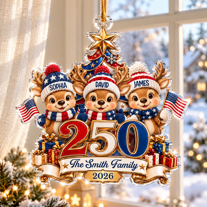 Christmas Reindeer Family - Personalized Acrylic Ornament - America 250th Anniversary Christmas Gifts For Family a7809f98-51dd-4f13-9e64-bc6cf45a0e27-banner-1.png