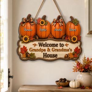 Cozy Warm Fall Season Vibe Little Pumpkins Welcome To Grandma Grandpa House - Personalized Wood Sign - Fall Decoration For Grandparents a78b53f0-d6cd-4c74-a451-502a445d8c5e-banner-6.jpg
