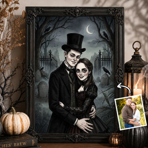 Custom Gothic Couple Portrait from Photo - Personalized Poster - Halloween Decor, Anniversary Gift for Her, for Him a794fd5b-9328-4bf6-b0dc-690f6486b175-dfgdfgdfgdgfd-4-.webp