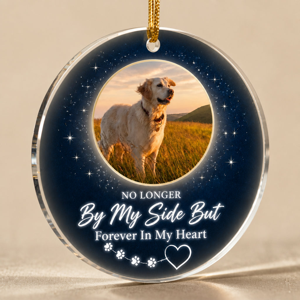 Pet Memorial Photo Transparent Acrylic Ornament - No Longer By My Side - Personalized Transparent Acrylic Ornament a7954280-7653-49ec-9e74-e9194018f535.jpg