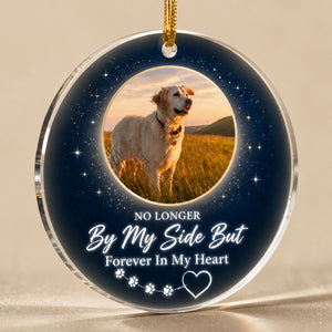 Pet Memorial Photo Transparent Acrylic Ornament - No Longer By My Side - Personalized Transparent Acrylic Ornament a7954280-7653-49ec-9e74-e9194018f535.jpg