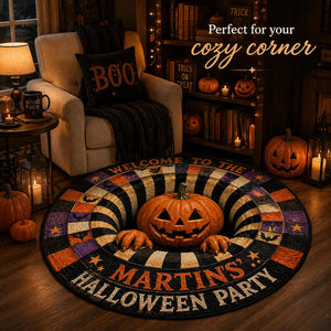 Personalized 3D-Look Pumpkin Halloween Rug, Round Quilted Floor Mat with Custom Family Name a79c2b81-6fe6-4bff-8cbd-a1335934a673-vbnbvnbv-1-.webp