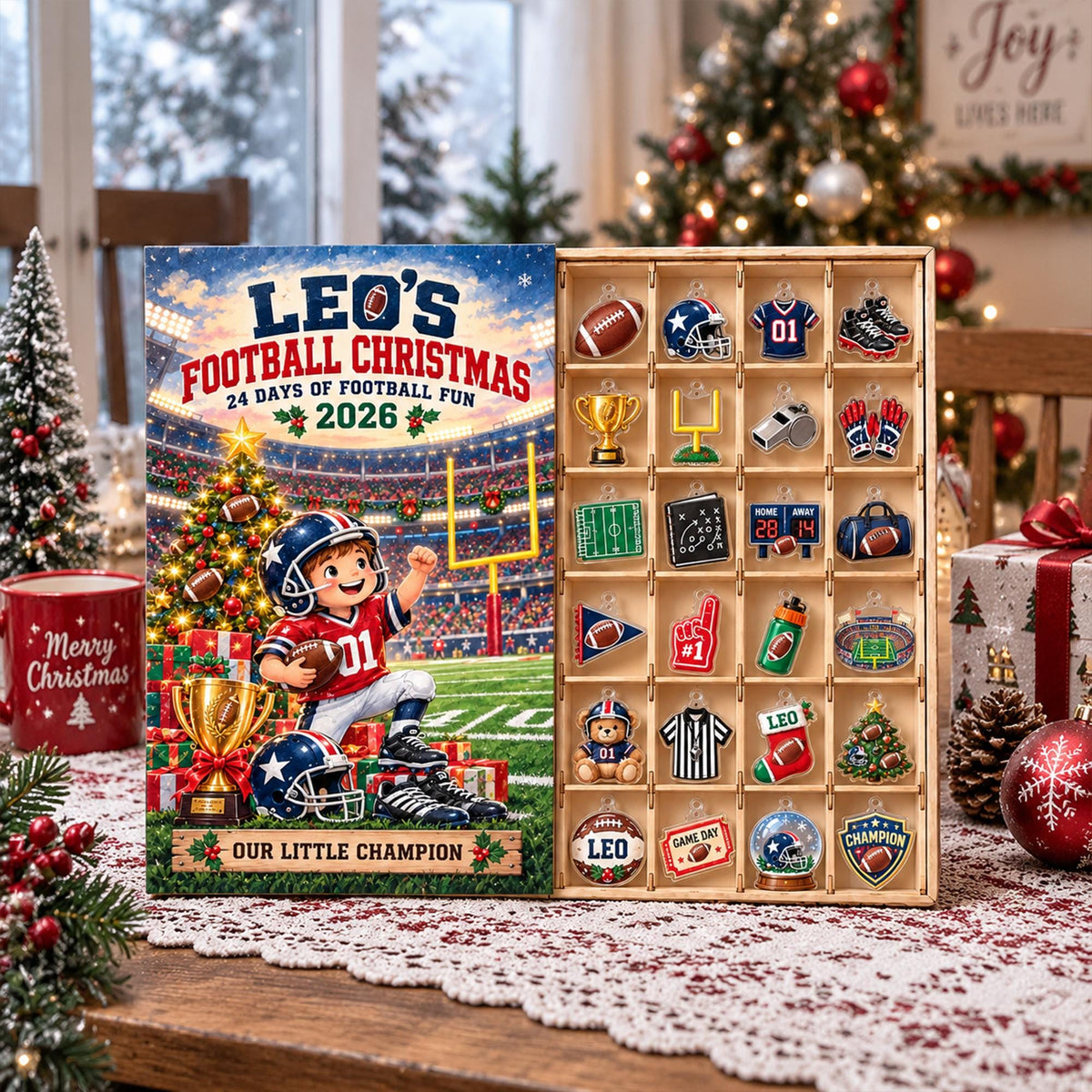 Personalized Football Advent Calendar 2026, Custom Football Christmas Countdown, 24 Acrylic Ornaments, Sports Gift for Football Fans a7a592f0-9915-4e68-afbb-73279ad01278-il_fullxfull.8603156104_p67n.jpg