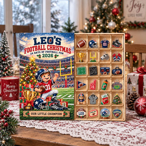 Personalized Football Advent Calendar 2026, Custom Football Christmas Countdown, 24 Acrylic Ornaments, Sports Gift for Football Fans a7a592f0-9915-4e68-afbb-73279ad01278-il_fullxfull.8603156104_p67n.jpg