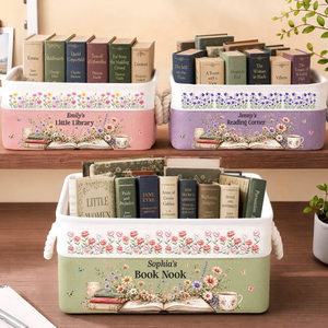 Custom Storage Basket - Personalized Bookish Gifts For Book Lovers, Bookworms, Readers - Happiness Is A Full Bookshelf a7a9d27b-9326-4ac8-ad17-eaeeb5a4cdc4-US1_65792388-729e-49c5-84ca-a60949acd6fa.png