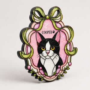 Personalized Stained-Glass Cat Magnet – Custom Pet Name - Personalized Custom Shape Fridge Magnet a7ac9e2f-3528-4832-b711-9b692b6d12ab.jpg
