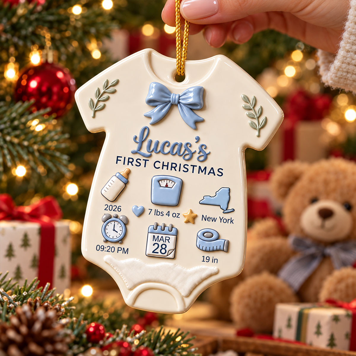 Baby First Christmas Baby Newborn Keepsake - Real 3D Raised Ornament a7b66048-4308-4166-b9fd-3d6a1a2d8780-4-3-.jpg
