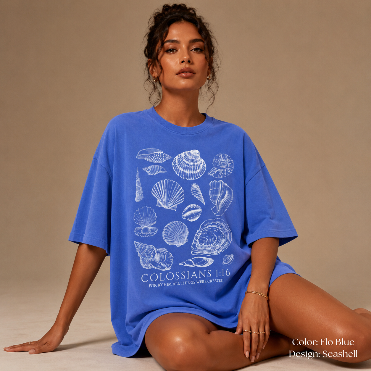Seashell Bible Verse Shirt, Ocean Life Coastal Aesthetic, Women Faith Apparel, Comfort Colors Oversized Beach Tee, Baptism Teen Girl Gift a7b9a02b-963d-4b86-be81-875010419a72-51aa7954-bda7-4442-b548-2415d7cbf2a4.png