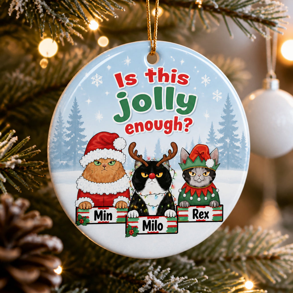 Is This Jolly Enough? Custom Pet Portrait Ornament (3 Pets) - Personalized Ornament a7bcd641-dd1f-4112-b403-983cdc23125b.jpg