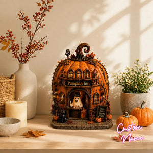 Charming Halloween Pumpkin House Decor, Printed Ghost Miniature Village, Light Up Fall Tabletop Display, Spooky Seasonal Figurine a7c0786f-729f-4aef-b71a-8680ad1c9d2d-fg-8-.webp