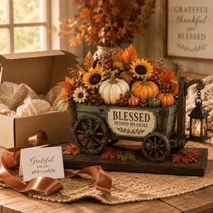 Fall Harvest Wagon Decor, Thanksgiving Table Centerpiece, Pumpkin Sunflower Wagon, Autumn Farmhouse Shelf Decor, Fall Home Gift a7e89d53-bf63-4791-b059-3e04b892965d-ddddddddddddddddddddddddddddd-3-.webp