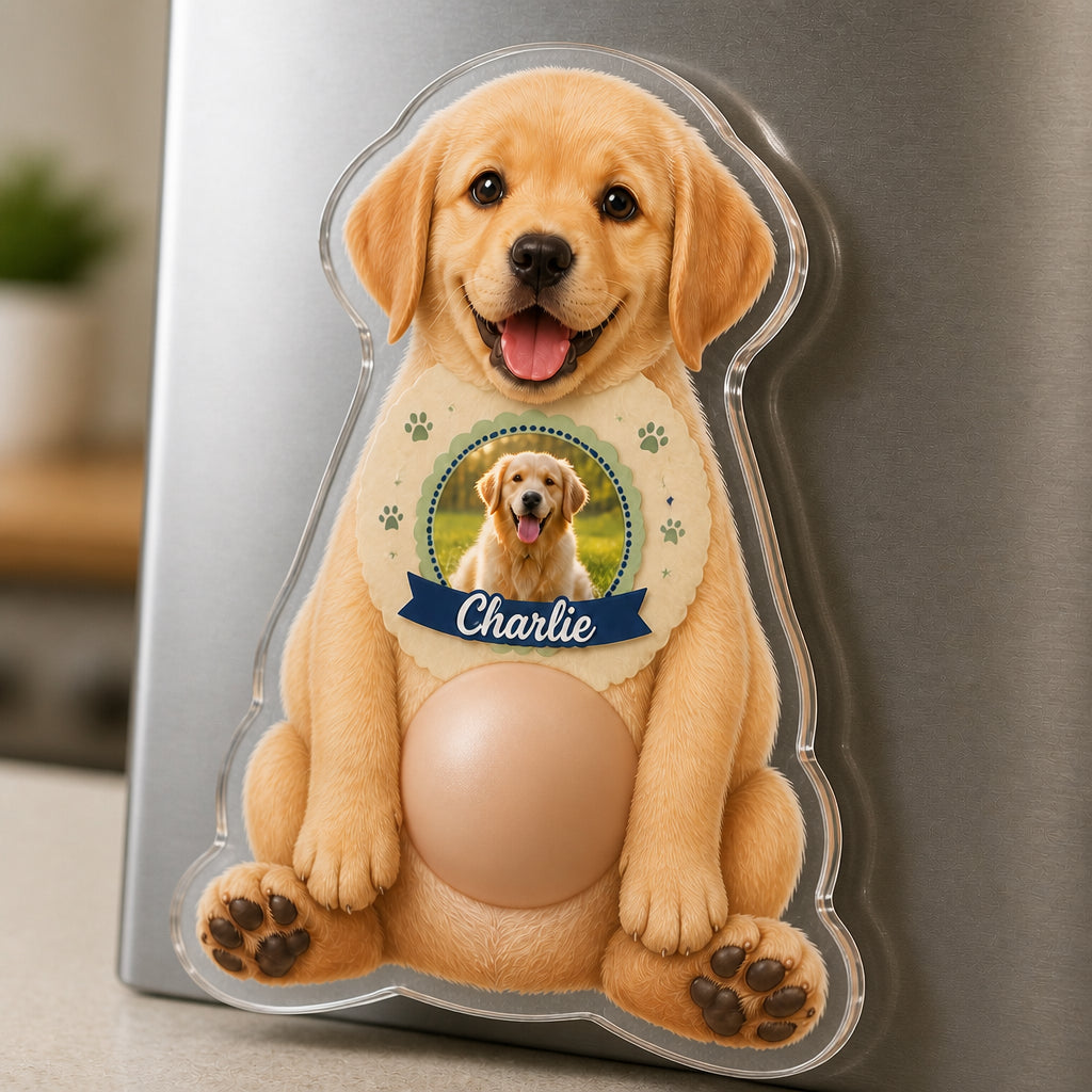 Custom Pet Photo + Name Fridge Magnet - Personalized Acrylic Refrigerator Magnet - Soft Rubber Belly a7eb2402-d66f-42b8-b7dd-6ced0ea89443.jpg