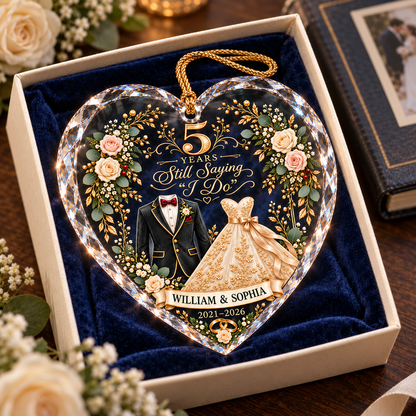 Personalized 5th Wedding Anniversary Heart Ornament – Still Saying I Do, Custom Names and Years, Christmas Keepsake Gift for Couples a7fb4d3d-af2c-41fa-91f1-7fbf0dbbe9da-647f84d0-645b-4e24-855a-5797ecc0b0e6.png