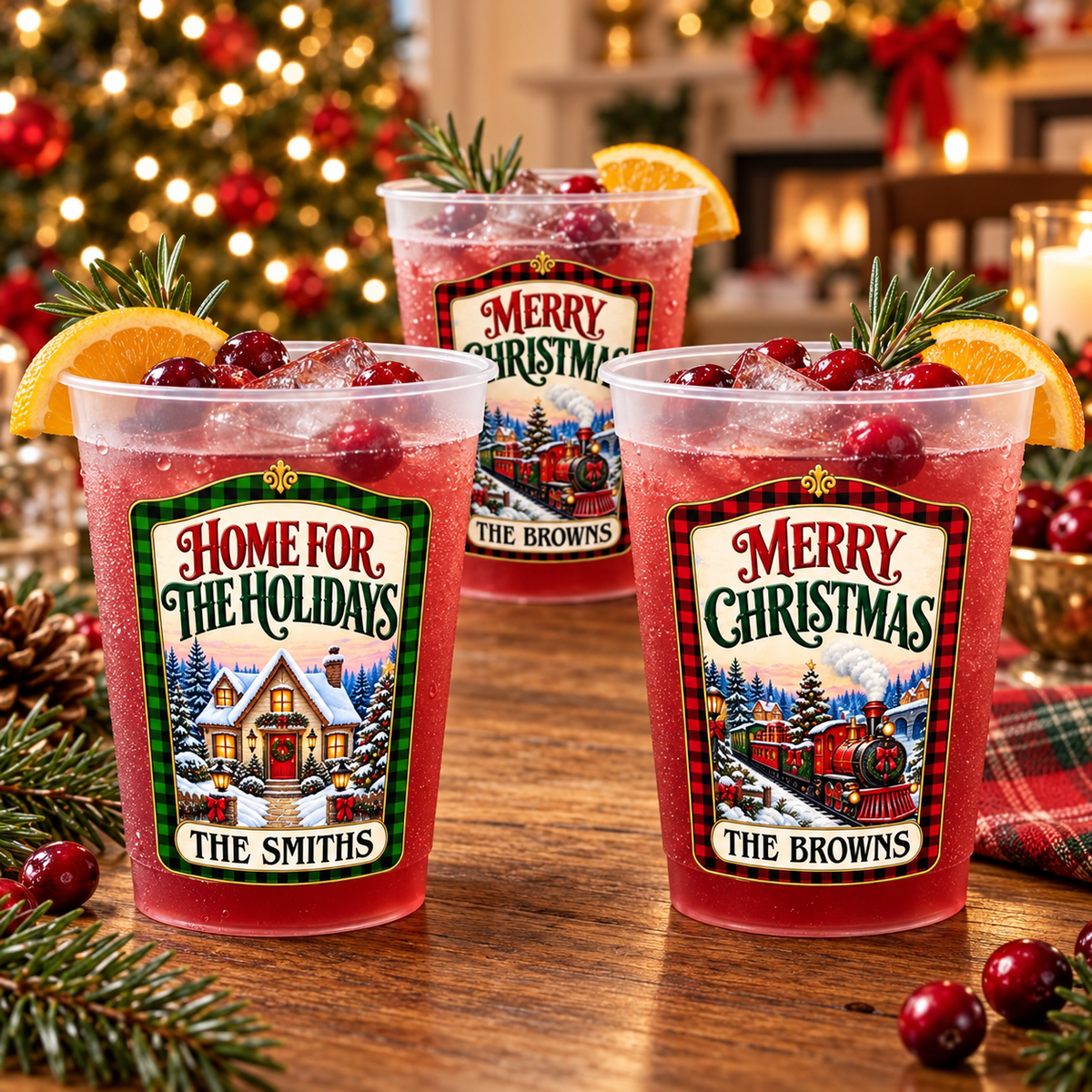 Custom Name Christmas Family Gifts - Personalized Plastic Cups - Christmas Drinkware For Family a7fbfded-9cc7-44f4-b870-861cf4bf6476-banner-1.png