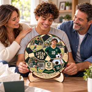 Personalized Soccer Photo Collage Plaque with Stand – Christmas Gift for Soccer Players, Senior Night & Graduation Keepsake a82f1e1a-8cc4-4850-a3a5-60d5e7338360-Parents-Gift-Son-a-Personalized-Soccer-Plaque-4.png