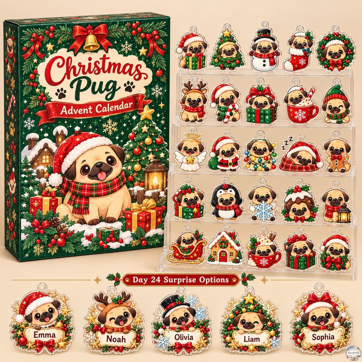 Puppy Advent Calendar 2026 | 24 Day Christmas Countdown with Personalized 2D Dog Ornament a83c6b74-8239-451c-a898-92d6bab334cc-il_1588xN.8643355883_7ton.jpg
