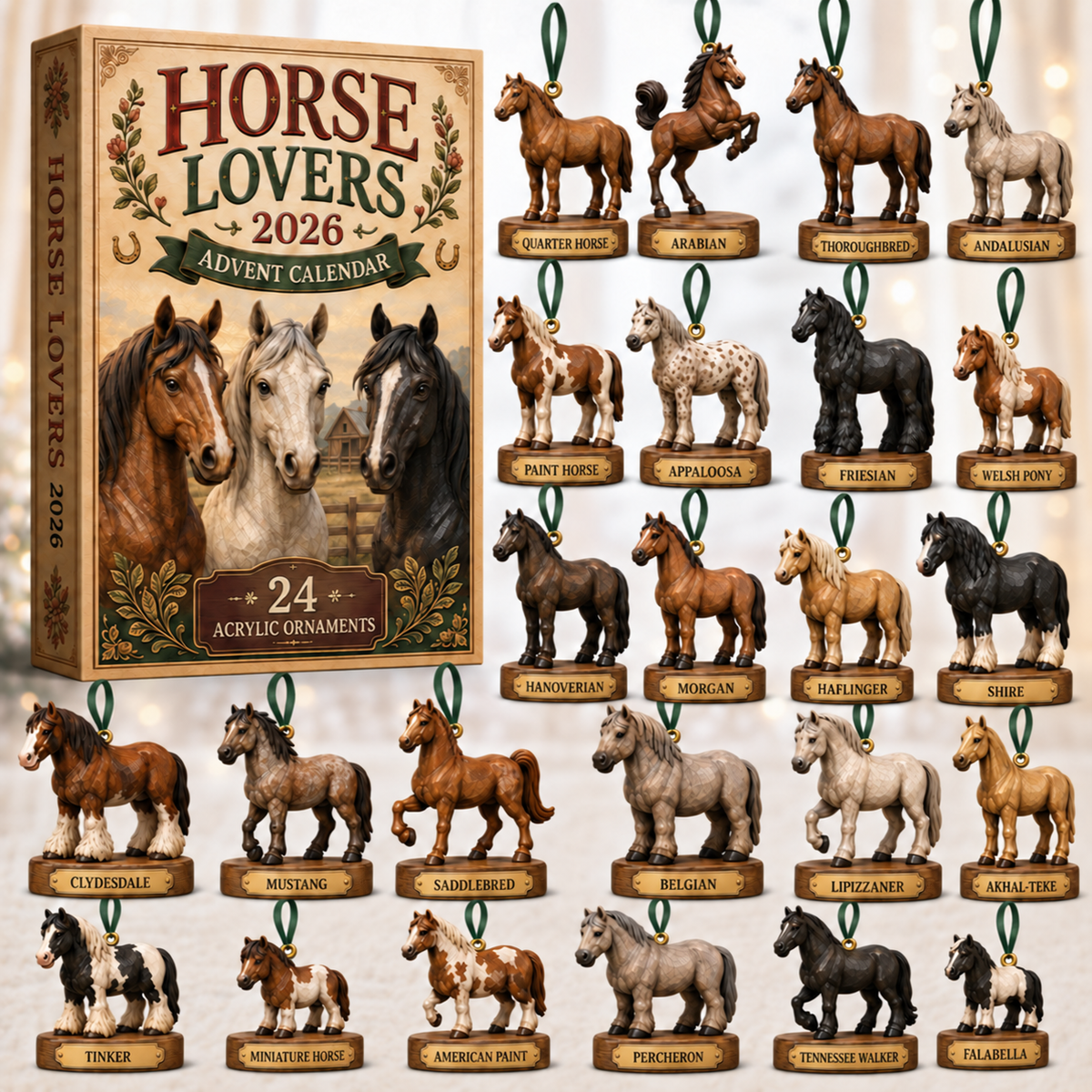 Horse Lovers Advent Calendar 2026 - 24-Day Festive Countdown, Acrylic Charms Blind Box - Gift For Horse Lovers a87bad04-36b6-47f5-8efb-14da08062b39-horse-box-charms.png