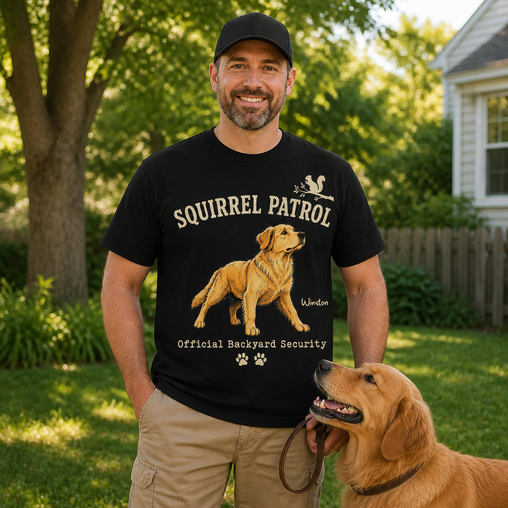 Squirrel Patrol – Custom Pet Photo Tee - Personalized T-shirt a89ea03c-c458-431d-8405-b5cd4879e06d.jpg