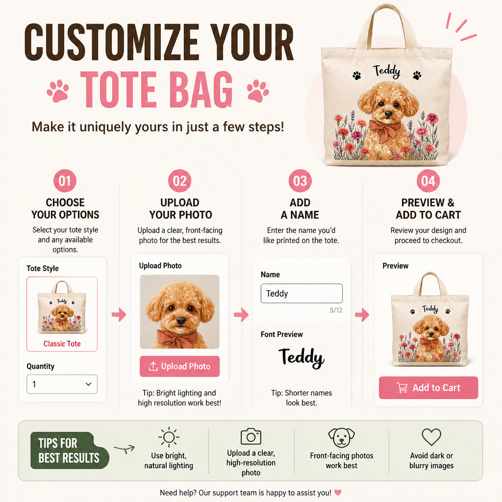 Custom Pet Portrait Floral Medallion Tote with Name - Personalized AOP Tote a8aca677-995a-4242-8291-82720987ea54.jpg
