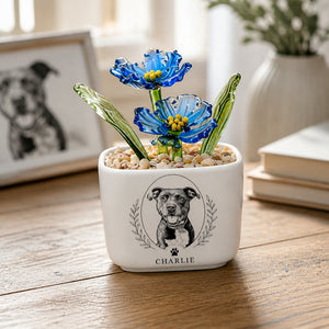 Custom Pet Portrait Mini Glass Flower Pot – Etched Cameo + Name - Personalized Mini Glass Flower Pot a8b2d3b1-c1fd-4377-9ec0-8d0185334fc0.jpg