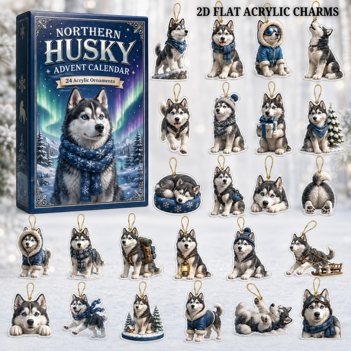 Northern Husky Advent Calendar 2026 - 24-Day Festive Countdown, Acrylic Charms Blind Box - Gift For Husky Lovers a8cc2db2-c083-487e-88cb-86e1f1db1bdc-text-husky.png
