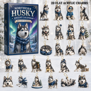 Northern Husky Advent Calendar 2026 - 24-Day Festive Countdown, Acrylic Charms Blind Box - Gift For Husky Lovers a8cc2db2-c083-487e-88cb-86e1f1db1bdc-text-husky.png
