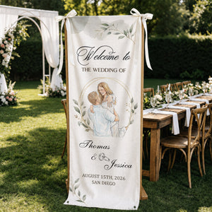 Custom Couple Photo Watercolor Art Wedding Welcome Sign - Personalized Welcome Sign a8e16fa9-33c9-47b6-863e-0b57a5a4b887-2.jpg