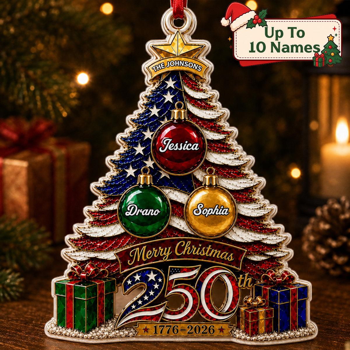 Personalized Merry Christmas America Turns 250 Ornament - Real 3D Raised Ornament a8e3b334-a6d8-4d22-8581-f11720243747-banner-1a.jpg