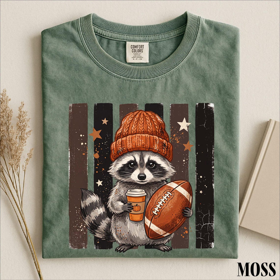 Raccoon Football Shirt, Cute Game Day Graphic Tee, Fall Sports Animal Shirt, Football Season Comfort Colors T-Shirt Gift a907a553-6e25-4aff-864f-944500979d42-3.jpg