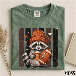Raccoon Football Shirt, Cute Game Day Graphic Tee, Fall Sports Animal Shirt, Football Season Comfort Colors T-Shirt Gift a907a553-6e25-4aff-864f-944500979d42-3.jpg
