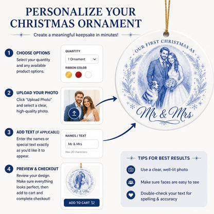 Our First Christmas as Mr & Mrs Portrait Ornament - Personalized Ornament a91019c1-2389-4034-b6ec-c4ae3b94fd31.jpg