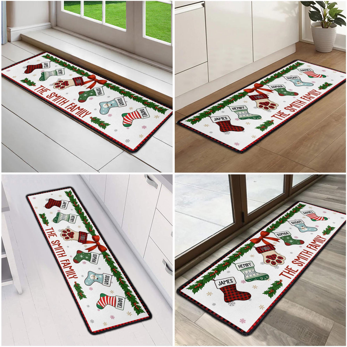 Custom Family Christmas Together Runner Rug, Personalized Holiday Kitchen Mat, Grandparent Home Decor Housewarming Gift, New Home Xmas Gift a9112404-6323-441b-9ea4-8ac610eb0113-5.jpg
