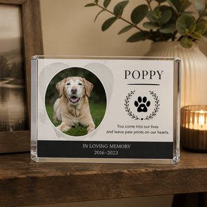 Pet Memorial Acrylic Plaque – Paw Print, Photo, Name & Dates - Personalized Acrylic Plaque a913c25a-6fad-4cb5-b5f9-f1449bc7313b.jpg