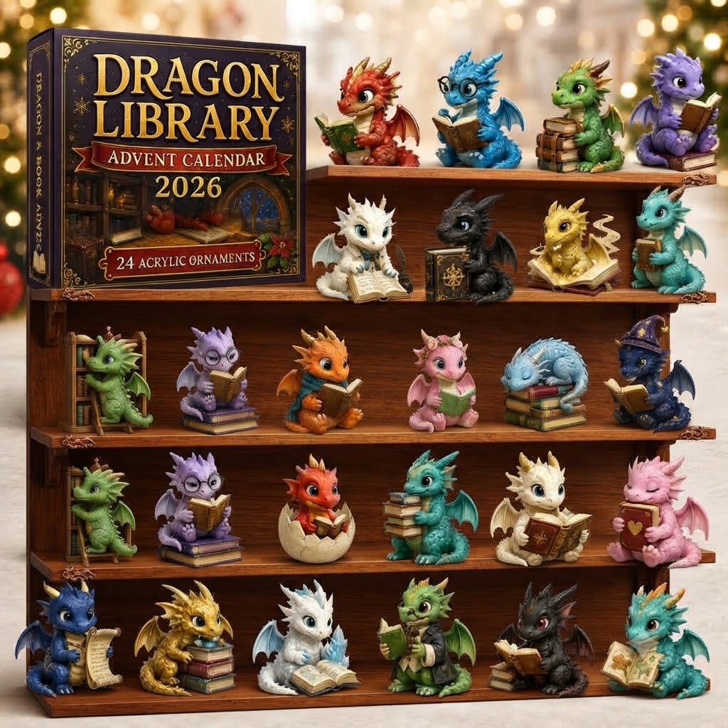 Dragon Library Advent Calendar 2026 - 24-Day Festive Countdown, Acrylic Charms Blind Box - Gift For Dragon Lovers a9184bd2-7b19-4134-8d62-1058099c3bec-185f361f-dc42-4394-8bc1-acd63e771e1a.jfif