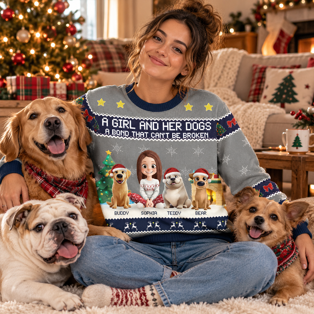 A Girl And Her Dog Christmas - Personalized 3D Sweatshirt - Christmas Gift For Dog Lovers a92cce12-cc5f-4ebf-a00e-6ac849d269b7-MOCKUP-3.png