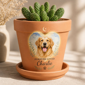 Forever Loved Pet Memorial Planter – Watercolor Portrait - Personalized Plant Pot & Vase a9582593-a158-465f-8e11-fce7936bd566.jpg