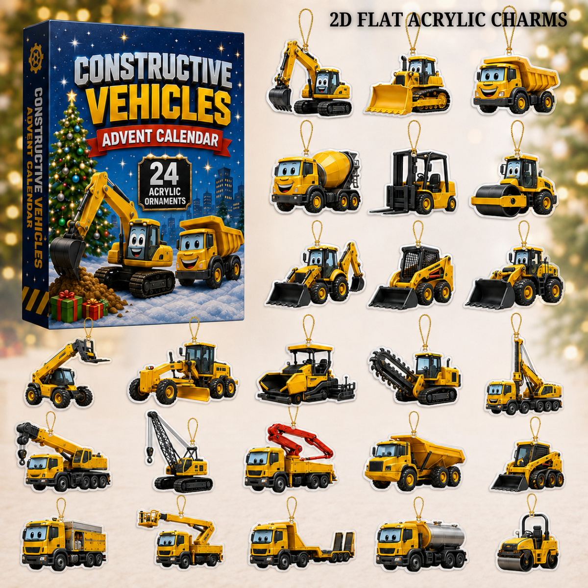 Constructive Vehicles Advent Calendar 2026 - 24-Day Festive Countdown, Acrylic Charms Blind Box - Gift For Kids, Family & Friends a969095e-7522-470d-b3b1-373ece37e12c-1.png