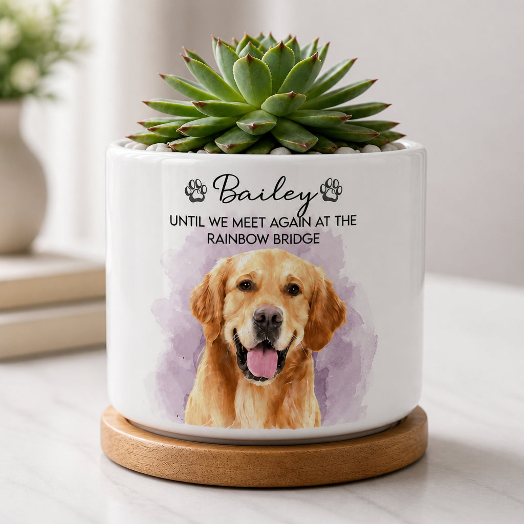 Pet Memorial Portrait Planter – Photo-to-Art with Name - Personalized Plant Pot & Vase a984e6c4-e297-4306-a4f6-a98f259f2c0a.jpg