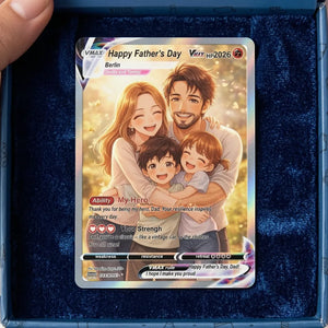 My First Hero Daddy - Personalized Trading Card For Father's Day