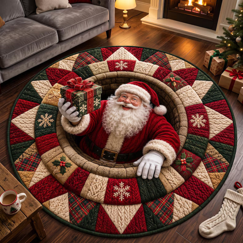 Christmas Santa 3D Round Rug Christmas Vortex Optical Illusion Floor Mat Holiday Living Room Carpet Non Slip Xmas Home Decor Christmas Gift a99f16de-d242-4912-a3b5-c7abf3958259-x-1-.jpg