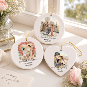 Custom Engagement Ornament l Proposal Photo Keepsake l Watercolor Couple Portrait Gift a9a08a1e-754d-46cc-8f29-73c0df821453-banner-1.png
