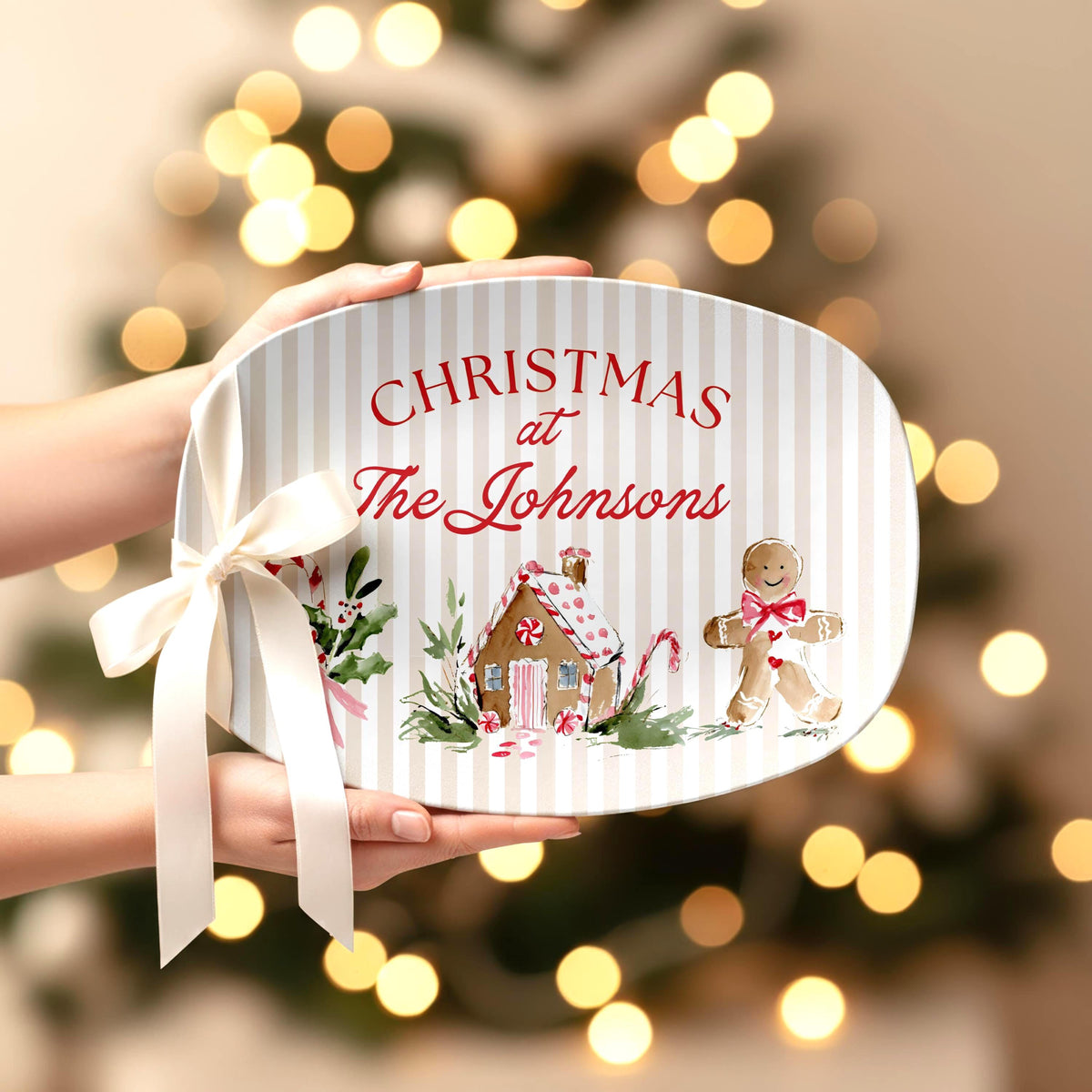 Christmas Cookie Platter with Family Name Custom Holiday Serving Plate Personalized Santa Cookies Plate Babcia Gift from Grandkids a9a446b9-ffe4-45c5-b591-e5228c5c9f30-2.jpg
