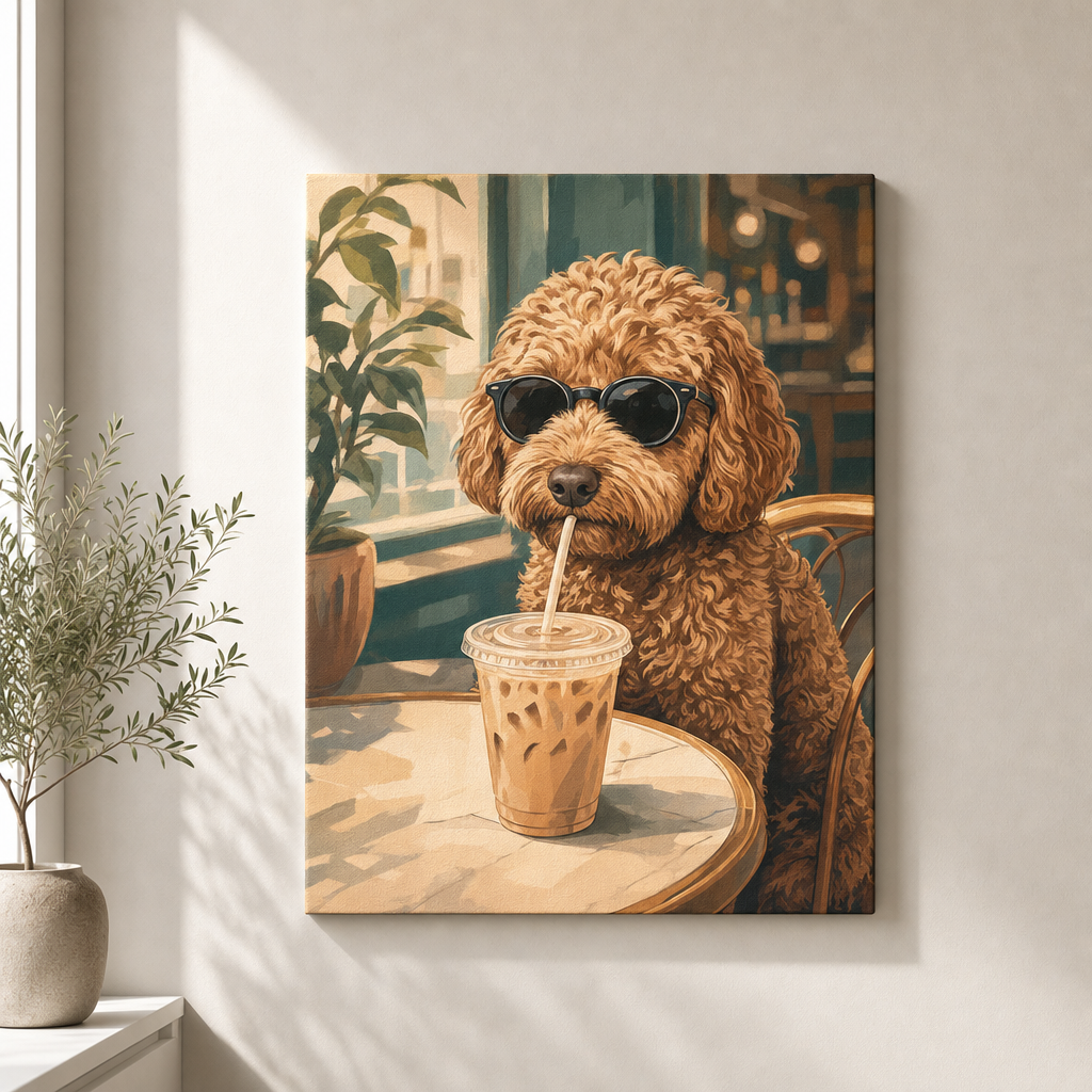 Custom Coffee Pup Portrait Canvas - Personalized Canvas a9aeee44-16e7-4d42-b459-b90f2c1f06e8.png