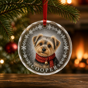 Custom Pet Portrait Crystal Ornament – Snowflake Ring Edition - Personalized Crystal Ornament a9b07a6d-2e1b-40c7-aa8e-29617a03cd39.jpg