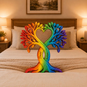 Personalized LGBT Couple Heart Tree Wooden Block, Custom Gay Couple Anniversary Gift, Rainbow Pride Wooden Sign, LGBTQ Wedding Keepsake a9b6d5fc-51e4-4cc6-8fbf-e4e489125e44-6.jpg