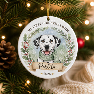 My First Christmas With [Pet Name] – Custom Pet Portrait Ornament - Personalized Ornament a9badb02-cbe7-4e36-bc31-fc8960d71ec4.jpg