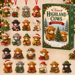 Highland Cow Christmas Advent Calendar: 24 Acrylic or Wood Ornaments a9c032db-46e7-43b1-be52-57dd8e2f7383-2.jpg