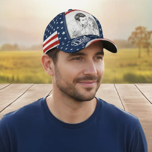 Best American Sketch Dad - Personalized Custom Classic Cap