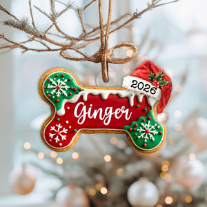 Custom Dog Bone Gingerbread Christmas Ornament, Custom Dog Ornament, Pet Ornament, Dog Lover Gift, New Dog Ornament, Christmas Decor a9dcc6f6-99db-4f6b-8ba9-4b9e159da78b-7.jpg
